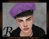 Edgy Punk Beret Purple