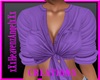 Button Purple Tie Top