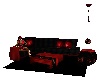 RED BLACK ROMANTIC COUCH