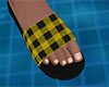 Yellow Sandals Plaid (M)