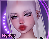 cat white + bangs