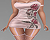 Pink Skull/Rose Dress RL