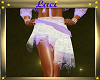 ~L~Pur/Wht Lace Skirt
