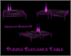 Purple  Elegance Table