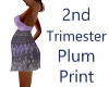 2nd Trimester Plum Print