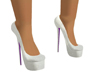 -ND- White Purple Heels 