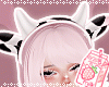  牛FIT. cute cow halloween cosplay neko pink bows kawaii coquette