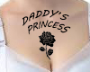 daddy's princess tattoo