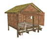 Wooden cabine poseless