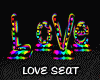 !ME LOVE SEAT RAINBOW