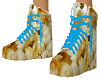 popcorn shoes M teal