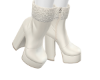 NZ White Sherpa Boots