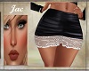 J~LEATHER N LACE SKIRT B