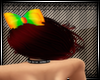 rainbow hair bow