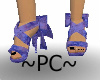 ~pc~bowtie heels blue