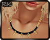 RK Gold Spikes Necklace
