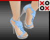 Blue Ruffle Heels
