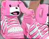 !! Kids Teddy Shoes Pink