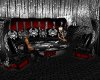 red /black gothic chairs