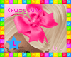!L WildFlower Bow Pink