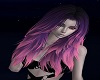 dark purple / pink hair