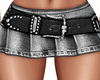 Fake Grey Denim Skirt