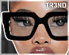 ᵀ Black Square Glasses