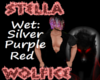 Wet Silver Purple Red