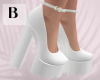 B|Bella White Heels ✿