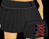lace up pinstripe mini