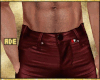 Wine Leather Pant