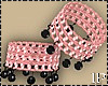 Pink & Black Bracelets