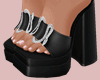 E* Black Luci Sandals