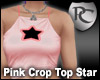 Pink Crop Top Star
