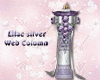 Lilac Silver Wed Column
