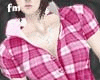 [fm]Plaid shirt *Pink*