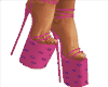 ! Rene Flower Pink Heels