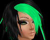 Black Green Hair F
