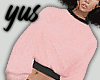 // Pink Crop Sweater