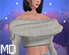 MD Croped Gray Sweater
