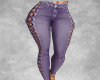 Purple Denim Lace-up