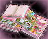 ! kawaii book pile <3