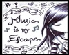 music escape