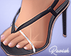 Hot Wrap Black Heels