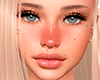 blush highlight freckles