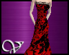(V)red/bl silk print