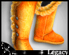 *L* Fur Boots Orange