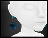 Blue Pom Earrings V1