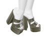 00 Army Green Heels