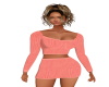 pink ribbed outfit